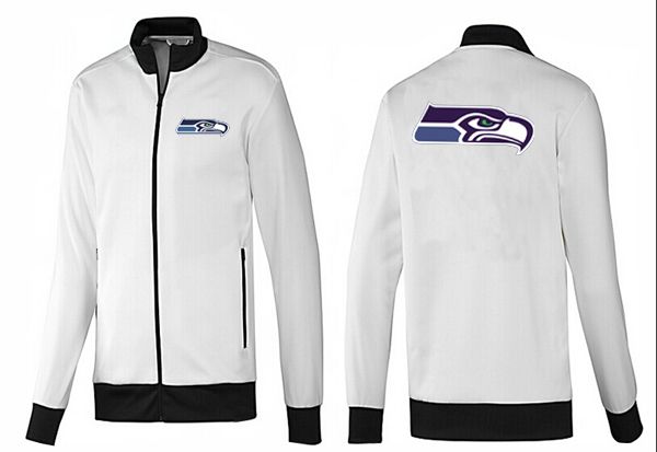 Seattle Seahawks NFL White Black Jacket