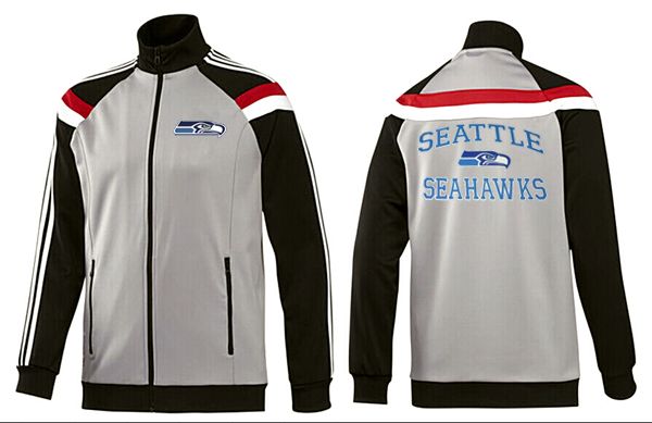 Seattle Seahawks Grey Black Color NFL Jacket