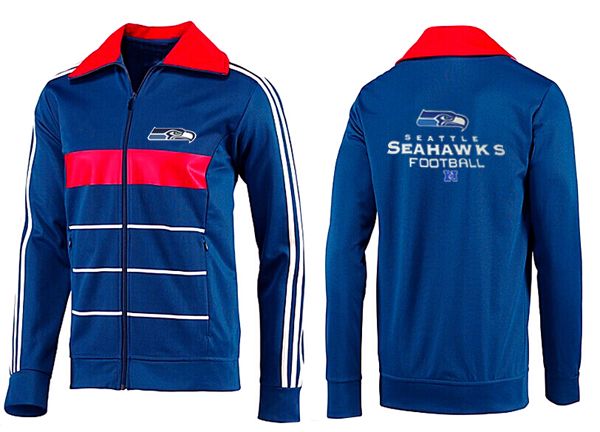 Seattle Seahawks Blue Red NFL Jacket 3