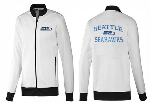 Seattle Seahawks Whie Black NFL Jacket
