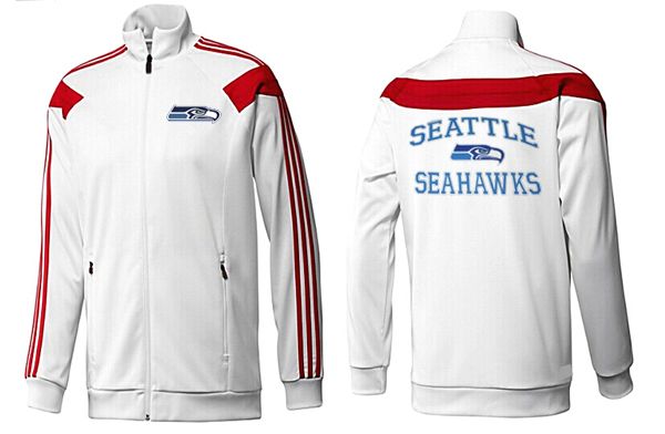Seattle Seahawks White Red NFL Jacket