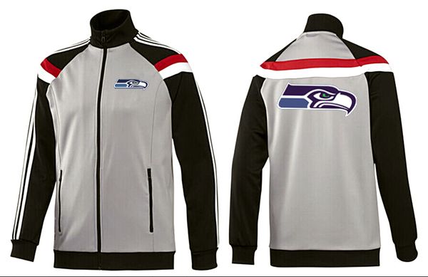 Seattle Seahawks NFL Grey Black Jacket