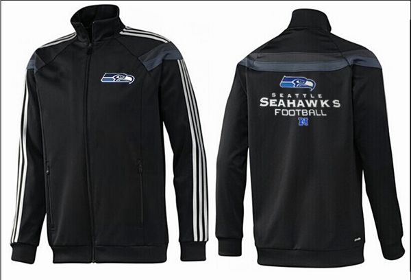 Seattle Seahawks All Black Color NFL Jacket