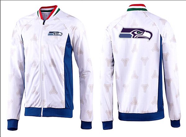 Seattle Seahawks White Blue NFL Jacket