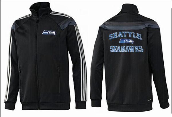 Seattle Seahawks All Black  NFL Jacket
