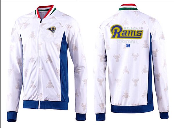 St. Louis Rams White Blue Color  NFL Jacket