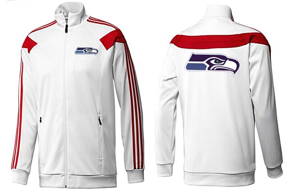Seattle Seahawks NFL White Red Color Jacket