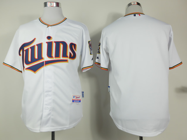 MLB Minnesota Twins Blank White 2015 Jersey