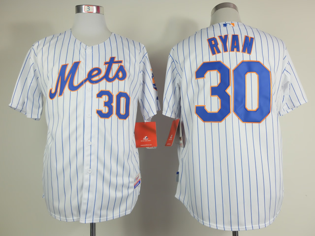MLB New York Mets #30 Ryan White Blue Pinstripe 2015 Jersey