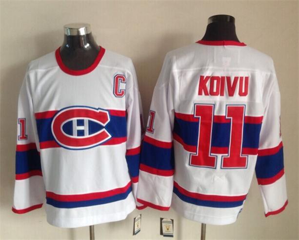 NHL Montreal Canadiens #11 Koivu White Jersey
