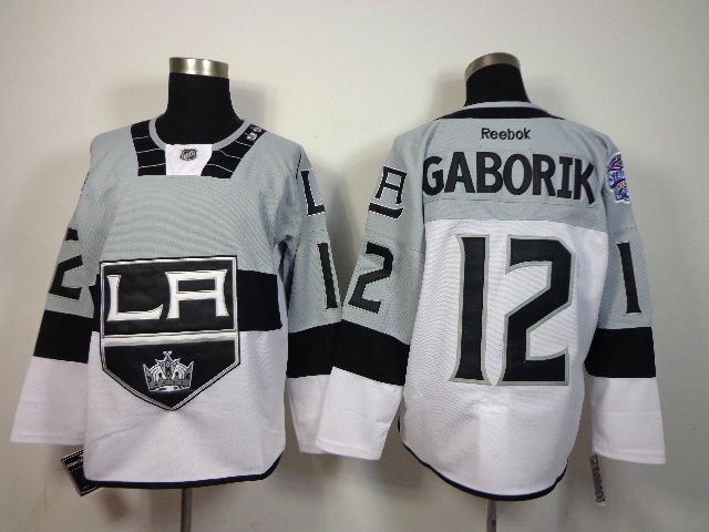 2015 New NHL Los Angeles Kings #12 Gaborik Grey Jersey