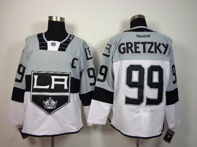 2015 New NHL Los Angeles Kings #99 Gretzky Grey Jersey