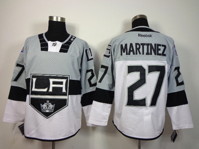 2015 New NHL Los Angeles Kings #27 Martinez Grey Jersey