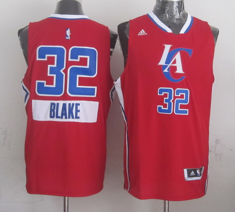 NBA Los Angeles Clippers #32 Blake Red Christmas 2015 Jersey