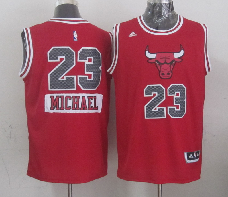 NBA Chicago Bulls #23 Michael Red Christmas 2015 Jersey