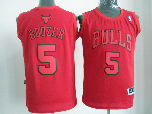 NBA Chicago Bulls #5 Boozer Red Color Jersey
