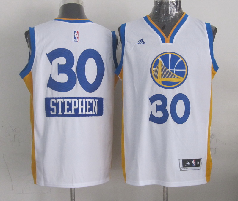 NBA Golden State Warriors #30 Stephen White Christmas 2015 Jersey