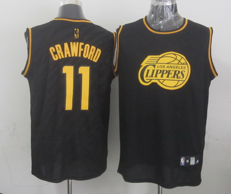 NBA Los Angeles Clippers #11 Crawford Black Zebra Jersey