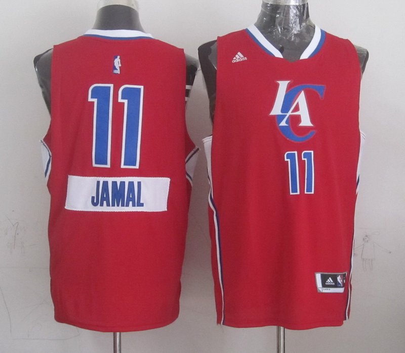 NBA Los Angeles Clippers #11 Jamal Red Christmas 2015 Jersey