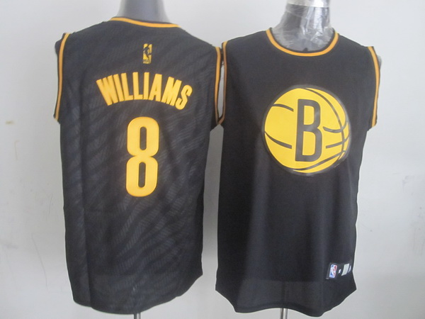 NBA Brooklyn Nets #8  Williams Black Zebra Jersey