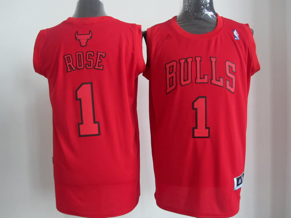 NBA Chicago Bulls #1 Rose Red Color Jersey