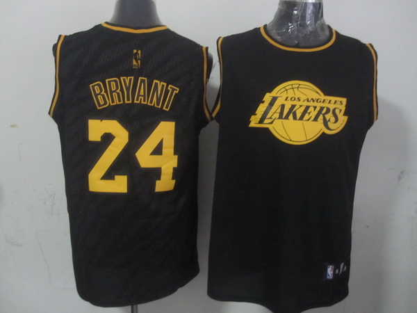 NBA Los Angeles Lakers #24 Bryant Black Zebra Jersey