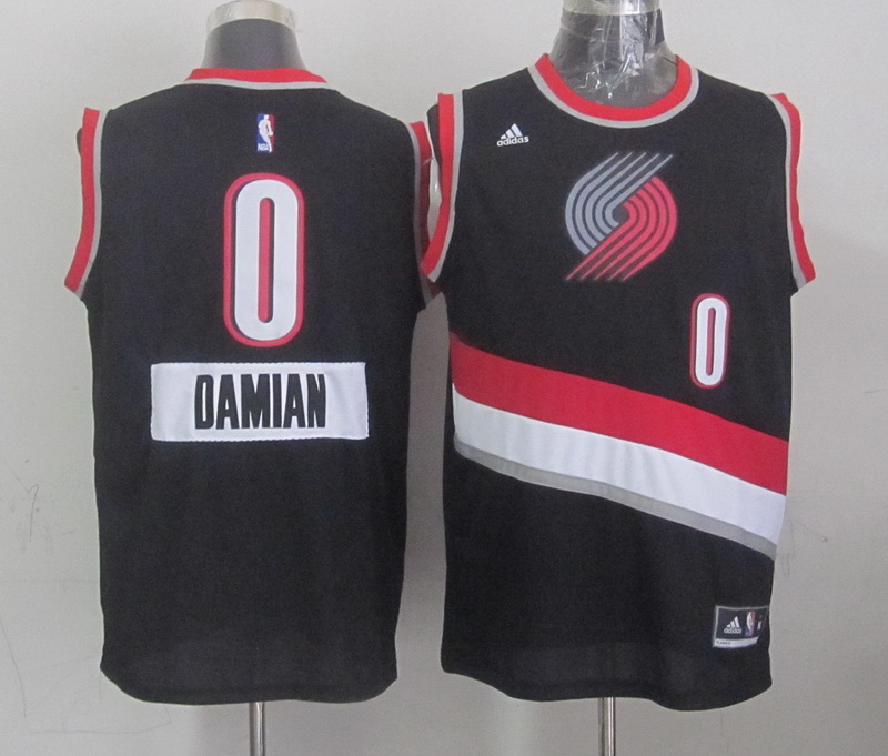 NBA Portland Trail Blazers #0 Damian Black Christmas 2015 Jersey