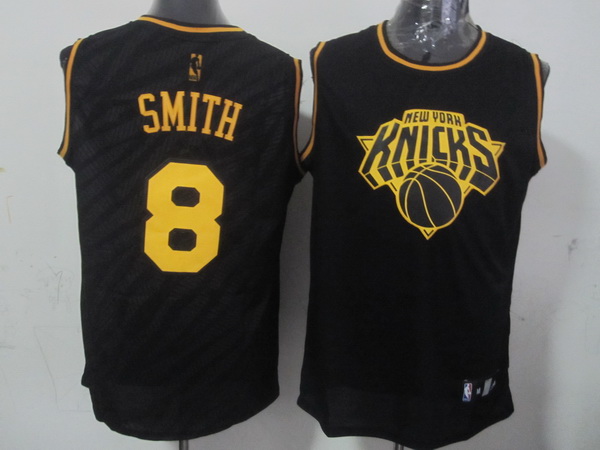 NBA New York Knicks #8 Smith Stoudemire Black Zebra Jersey