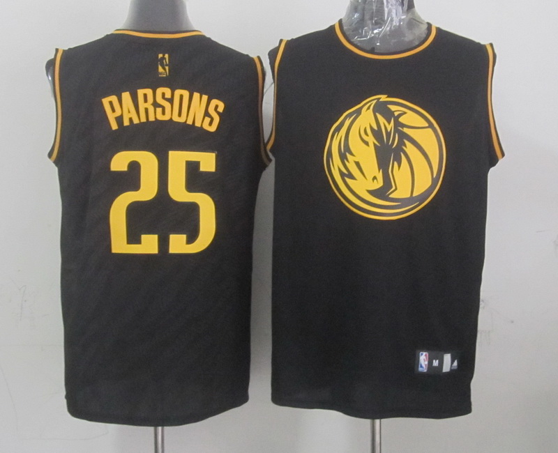NBA Dallas Mavericks #25 Parsons Black Zebra Jersey