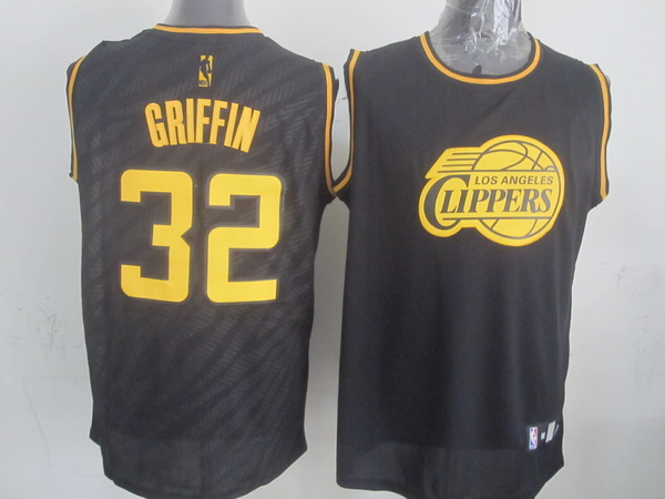 NBA Los Angeles Clippers #32 Griffin Black Zebra Jersey