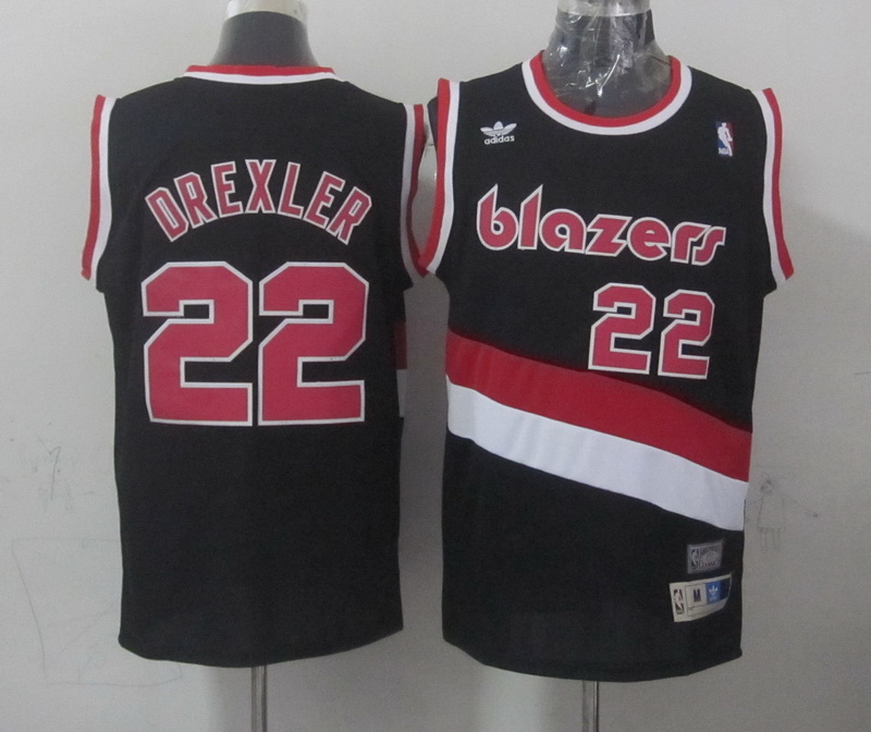 NBA Portland Trail Blazers #22 Drexler Black Jersey