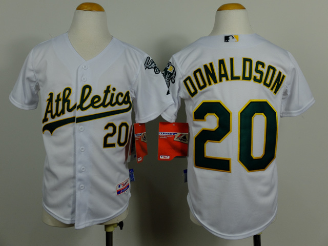 MLB Oakland Athletics #20 Donaldson White Kids Jersey