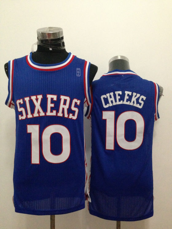 NBA Philadelphia 76ers #10 Cheeks Blue Jersey