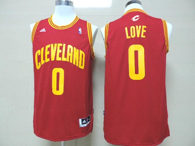 NBA Cleveland Cavaliers #0 Love Red Jersey