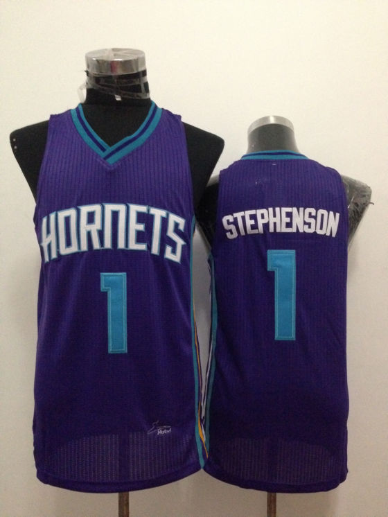 NBA New Orleans Hornets #1 Stephenson Purple Jersey