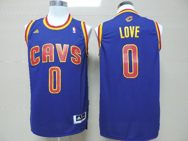 NBA Cleveland Cavaliers #0 Love Blue Jersey
