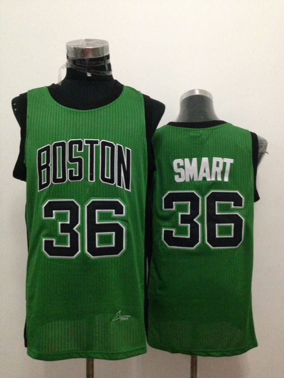 NBA Boston Celtics #36 Smart Green Jersey with Black Number