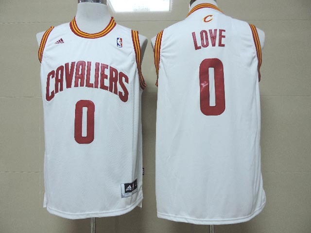 NBA Cleveland Cavaliers #0 Love White Jersey