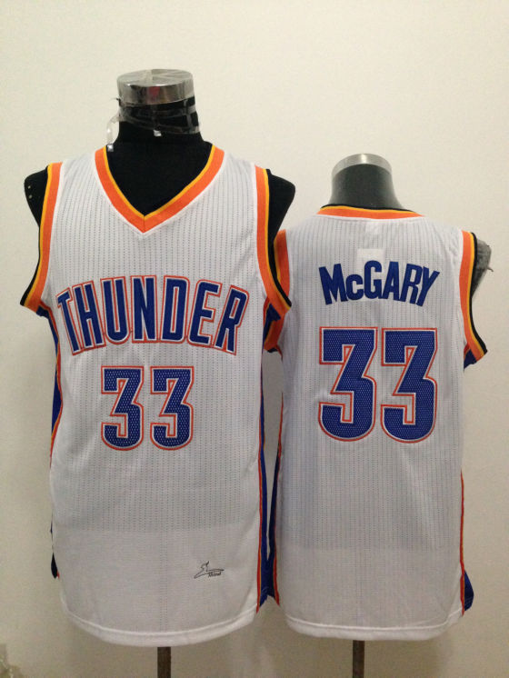 NBA Oklahoma City Thunder #33 McGary White Jersey