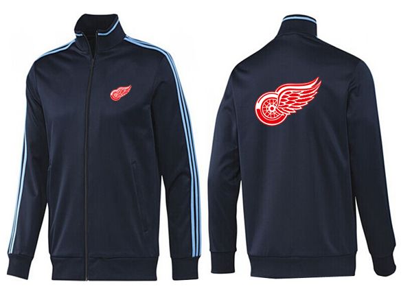 NHL Detroit Red Wings All Black Color Jacket
