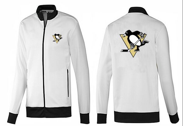 NHL Pittsburgh Penguins White Black Jacket