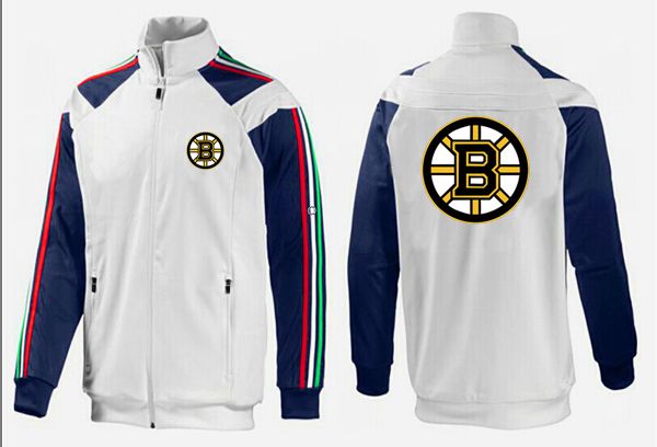 NHL Boston Bruins White Blue Jacket
