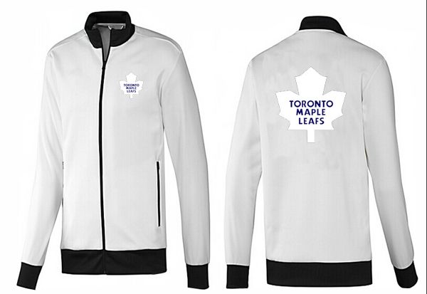 NHL Toronto Maple Leafs White Black Jacket