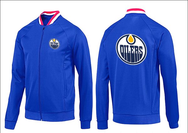 Edmonton Oilers All Blue NHL Jacket