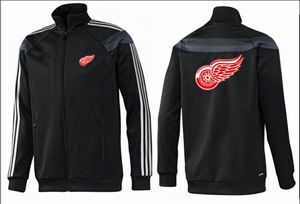 Detroit Red Wings All Black NHL Jacket