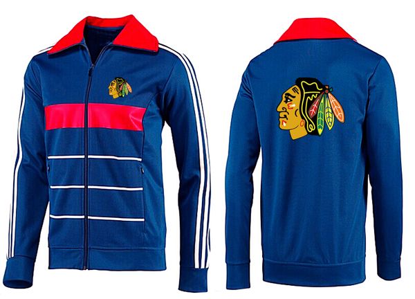 NHL Chicago Blackhawks Blue Red Jacket