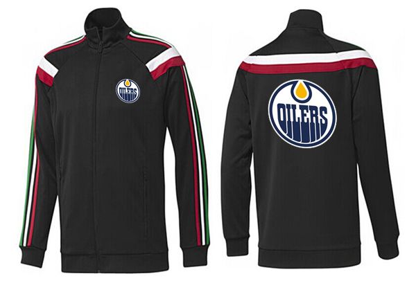 NHL Edmonton Oilers Black Color Jacket