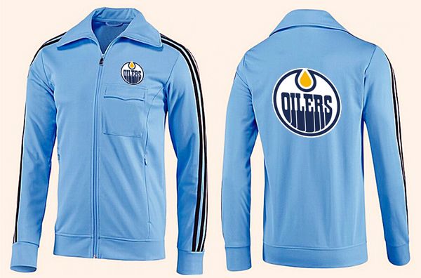 NHL Edmonton Oilers Light Blue Jacket