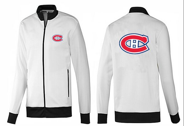 NHL Montreal Canadiens White Black Jacket