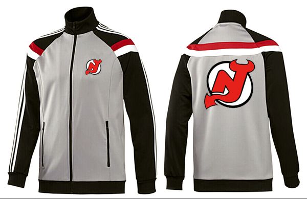 New Jersey Devils Grey Black NHL Jacket